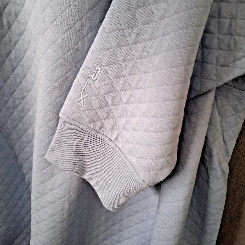 NWT RLX Ralph Lauren Quilted Quarter-Zip Pullover Blue Sweater Men's 3XL $175.00